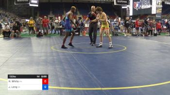 132 lbs Cons 32 #2 - Hunter White, Washington vs Jj Long, Oklahoma