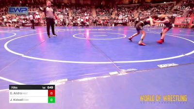 70 lbs Round Of 32 - Gus Andra, Maize vs Joseph Kidwell, RAW Wrestling Club