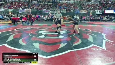 G - 138 lbs Cons. Round 2 - Lindsay Yoder, Simms (Girls) vs Kylie Amundson, Flathead (Kalispell) (Girls)