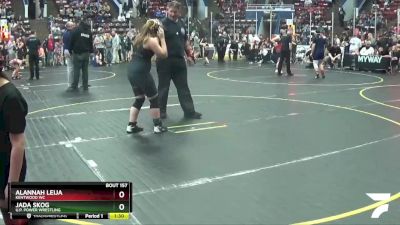 160 lbs Cons. Semi - Jada Skog, U.P. Power Wrestling vs Alannah Leija, Kentwood WC