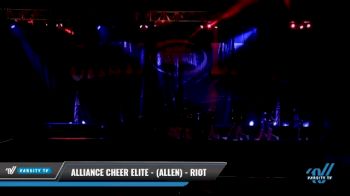 Alliance Cheer Elite - (Allen) - RIOT [2021 L3 Senior Coed - D2 Day 1] 2021 ACP Cash Bash Championship