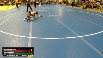 84 lbs Semifinal - Jett Foster, K-M vs Mason Weber, Red Rock Central