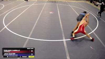 132 lbs Quarterfinal - Emiliano Carrillo, Minnesota vs Jace Saulter, MN Elite Wrestling Club