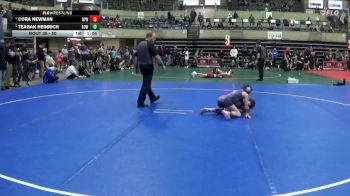 80 lbs Round 2 - Teagan Heinrich, American Outlaws Wrestling vs Cora Newman, Rochester Panthers Wresting