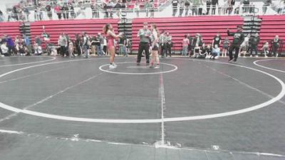 135-140 lbs Rr Rnd 1 - Willow Welch, NA vs Kashlyn Grate, Midwest City Bombers Youth Wrestling Club