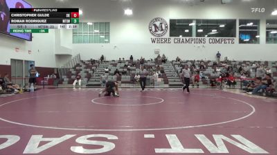 165 lbs Semifinals (8 Team) - Christopher Gulde, Sierra College (White) vs Roman Rodriguez, Mt. SAC (White)