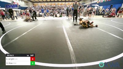 67 lbs Rr Rnd 3 - Kenneth Wright, Clinton Youth Wrestling vs Dayton Rice, Standfast OKC