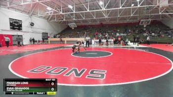 141 lbs Quarterfinal - Finnegan Long, Rio Hondo vs Evan Granados, Cerritos College