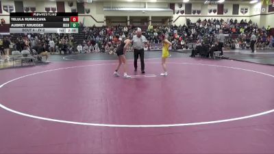 JV-2 lbs Quarterfinal - Aubrey Krueger, Benton Community vs Telula Rubalcava, Marion