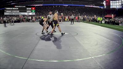 D2-132 lbs Cons. Round 2 - Brady Steffes, Coopersville HS vs Kieran Beach, Gaylord HS