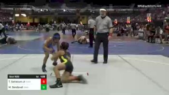 86 lbs Quarterfinal - Ty Satiacum Jr, Team Aggression vs Madden Sandoval, Cowa