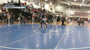 106 lbs Consi Of 4 - Thomas Geary, Hanover vs Matthew Childs, Upper Cape Cod RVT School