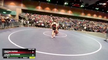 120 lbs Champ. Round 2 - Logan Alexander, Del Oro B vs Tristan Pappas, Whitney