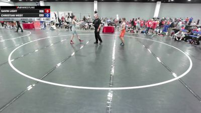 100 lbs Gavin Light, Oklahoma Red vs Christian West, Team Kansas Gold