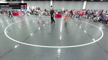 100 lbs Gavin Light, Oklahoma Red vs Christian West, Team Kansas Gold