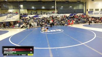 133 lbs Cons. Round 2 - Aden Vargas, Harper College vs Brian Whipple, UW-Whitewater