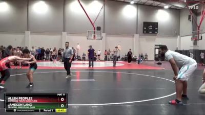 80 lbs Cons. Round 5 - Jameson Lang, Techfall Wrestling Club vs Allen Peoples, Ohatchee Youth Wrestling