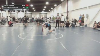 116 lbs Rr Rnd 7 - Lucas Karaha, Mat Assassins Platinum - BHSE vs Colton Louderback, Mat Warriors White - BHSE