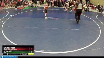 51 lbs Champ. Round 1 - Layton West, Green River Grapplers vs Mylo Udy, JWC