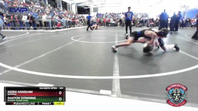 135 lbs Semifinal - Daxton Downing, Kansas Young Guns vs Aiden Hanshaw, Beatrice