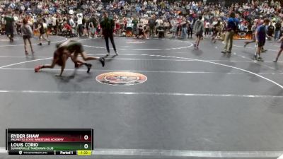 90 lbs Round 1 - Louis Corio, Summerville Takedown Club vs Ryder Shaw, Palmetto State Wrestling Academy