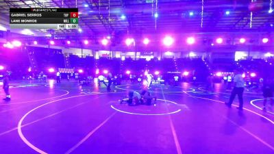 138 lbs Semifinal - Gabriel Serros, Top Rank HAC vs Lane Monroe, Millard Eagles
