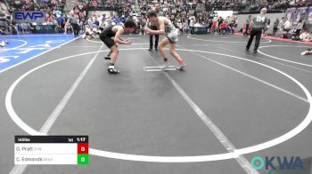 140 lbs Semifinal - Oakley Pratt, Geary Youth Wrestling vs Casten Edmonds, WOLF WRESTLING