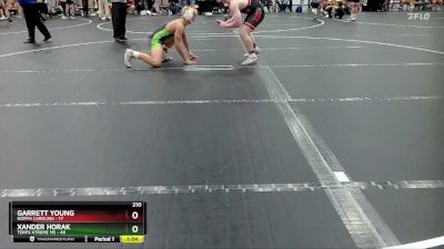 210 lbs Round 5 (6 Team) - Xander Horak, Terps Xtreme MS vs Garrett Young, North Carolina