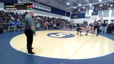 132 lbs 5th Place Match - Ace Gibson, Simi Valley vs Liam Qureshi, Fountain Valley