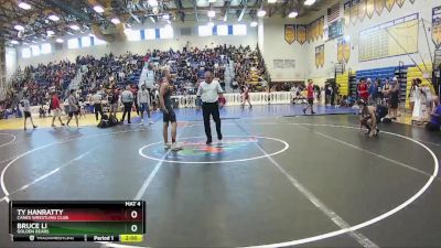 120 lbs Champ. Round 1 - Bruce Li, Golden Bears vs Ty Hanratty, Canes Wrestling Club