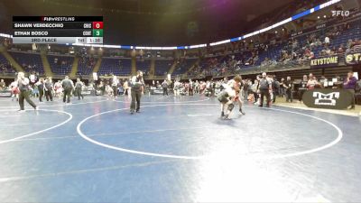 140 lbs 3rd Place - Shawn Verdecchio, Chichester vs Ethan Bosco, Central Valley