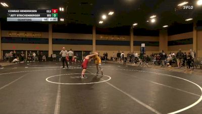 125 lbs Quarters - Conrad Hendriksen, Oklahoma vs Jett Strickenberger, West Virginia
