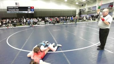 170 lbs 5th Place Match - Aurora Lloyd, Iowa vs Ryeanne Fink, Red Hawk Wrestling Academy