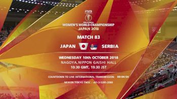 JPN vs SRB | 2018 FIVB Womens World Championships