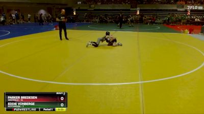 75 lbs Quarterfinals (8 Team) - Parker Bredesen, Westfield vs Eddie VonBerge, Hutchinson
