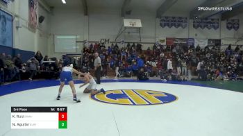 132 lbs 3rd Place - Koa Ruiz, San Marino vs Nathan Aguilar, Gilroy