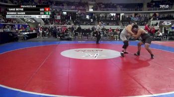 6A 285 lbs 1st Place Match - Gage Beyke, Gardendale Hs vs Dominic Sager, Stanhope Elmore