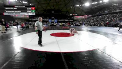 Boys 4A 190 lbs Champ. Round 1 - Devyn Zurel, Lake Stevens vs Alexander Lerch, Redmond