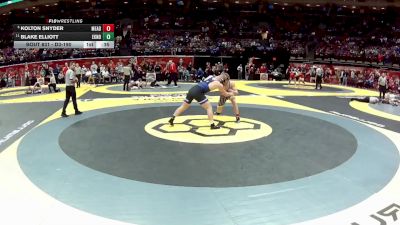 D3-190 lbs Cons. Round 2 - Blake Elliott, East Knox vs Kolton Snyder, Meadowbrook