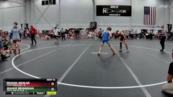 126 lbs Round 3 (8 Team) - Keagan Aguilar, Clinic Wrestling vs Seamus Brannigan, South Side WC Blue