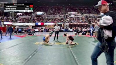 G - 135 lbs Champ. Round 1 - Skadi Smith, Missoula Big Sky / Loyola Sacred Heart Girls vs Serena Henry, Conrad Girls