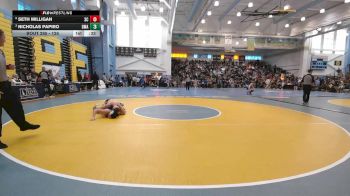 126 lbs Cons. Round 3 - Seth Milligan, Sussex Central H S vs Nicholas Papiro, Delaware Military Academy