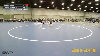 56 lbs Quarterfinal - Hudson Waag, Tulsa Elite 12U 1 vs Cannon Eckhardt, Storm 12U
