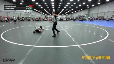 43 lbs Quarterfinal - Zaiden Medina, Regulators 9U 1 vs Kyrie Ewing, Untouchables 9U