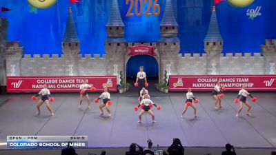 Colorado School of Mines [2026 Open - Pom Semis] 2026 UCA & UDA College Cheerleading and Dance Team National Championship