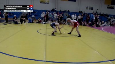 138 lbs 2nd Place Match - Carsun Hinkelmann, Idaho vs Ty Petersen, East Idaho Elite Wrestling Club
