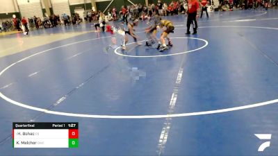 86 lbs Quarterfinal - Huxton Bohac, East Butler vs Krue Melchor, Douglas Wrestling Club