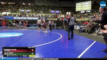 149 lbs Quarterfinal - Zach Sato, Wisconsin-Eau Claire vs Charlie Stuhl, Augsburg