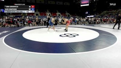 285 lbs Champ. Rd Of 128 - Ben Griswold, OH vs Jake Simpkins, MN
