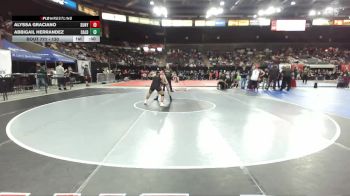 130 lbs Cons. Round 4 - Alyssa Graciano, Sunnyside vs Abbigail Herrandez, Caldwell